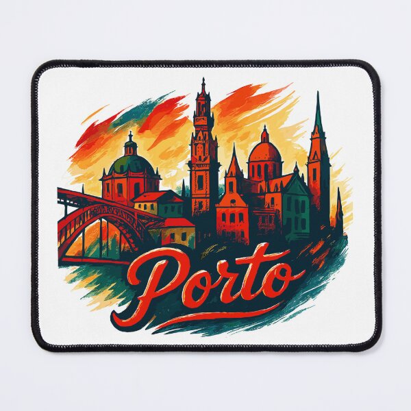 Item preview, Porto Skyline Modern – Epic City Skyline designed and sold by Pineapple-Tree.