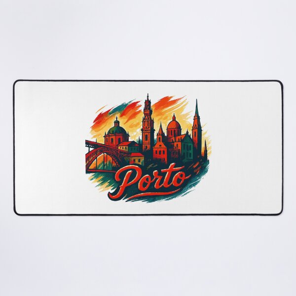 Item preview, Porto Skyline Modern – Epic City Skyline designed and sold by Pineapple-Tree.