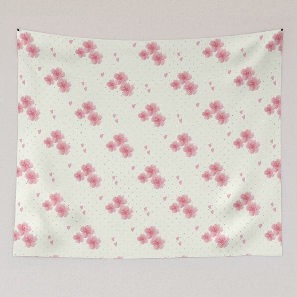 Item preview, Sakura Cherry Blossom Polka Dots Pink Floral Pattern designed and sold by VenusandMoon.