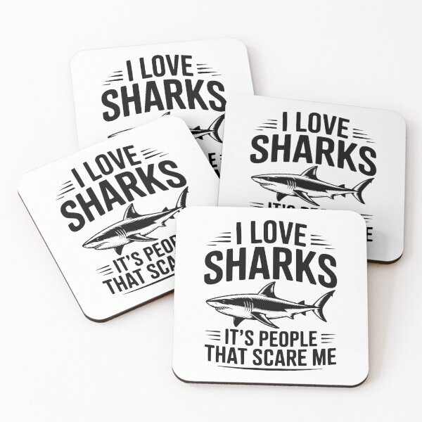 Item preview, I Love Sharks It's People That Scare Me designed and sold by Frank Ring.