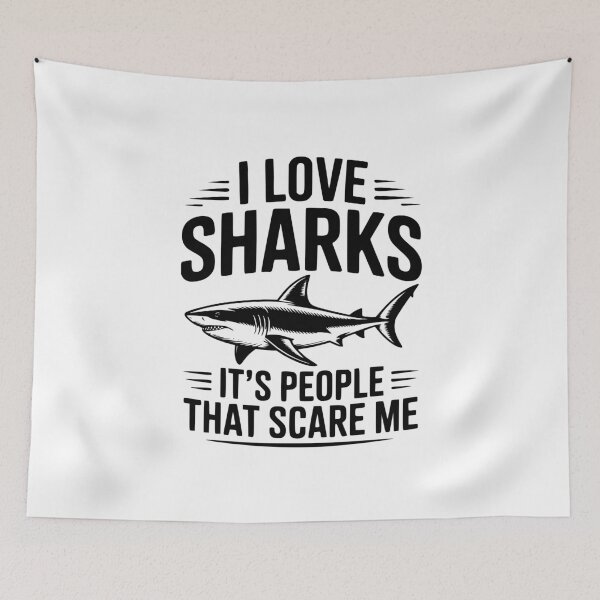 Item preview, I Love Sharks It's People That Scare Me designed and sold by Frank Ring.