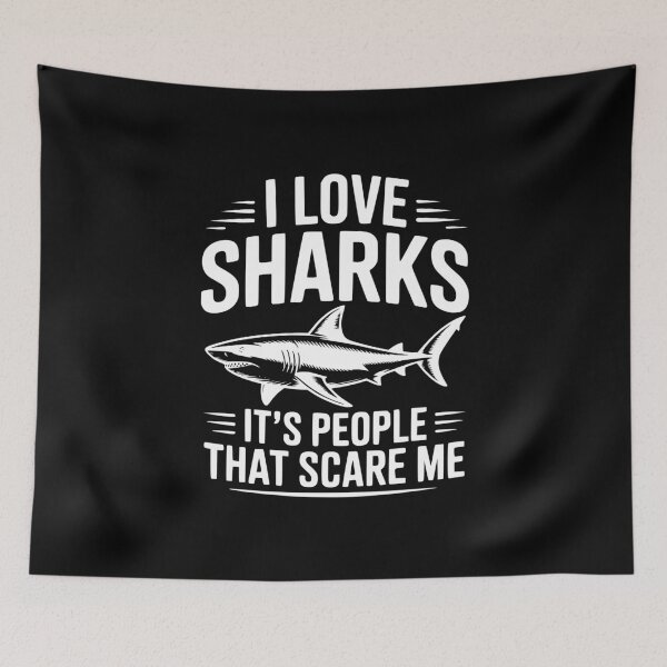 Item preview, I Love Sharks It's People That Scare Me designed and sold by Frank Ring.