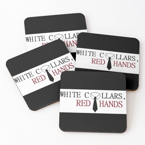 Item preview, White Collars Red Hands Collar Logo designed and sold by Vintaverse.