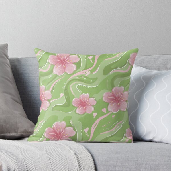 Item preview, Sakura & Strawberry Matcha Japanese Floral Pattern designed and sold by VenusandMoon.