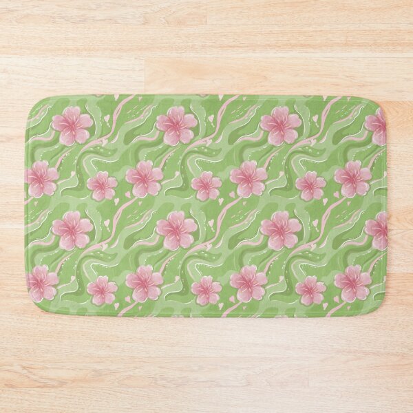 Item preview, Sakura & Strawberry Matcha Japanese Floral Pattern designed and sold by VenusandMoon.