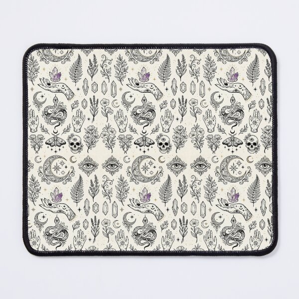 Item preview, Witchy Art Nouveau Pattern with Moons, Crystals, Eyes & Snakes designed and sold by BeautifulVibe.