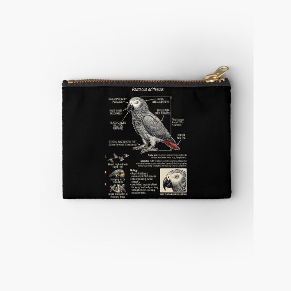 Item preview, African Grey Scientific Anatomy Ornithology Parrot Lover designed and sold by dian-rody-crest.