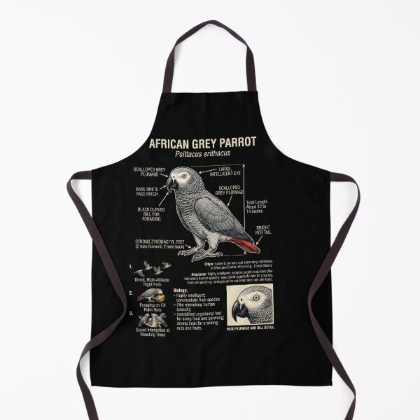 Item preview, African Grey Scientific Anatomy Ornithology Parrot Lover designed and sold by dian-rody-crest.