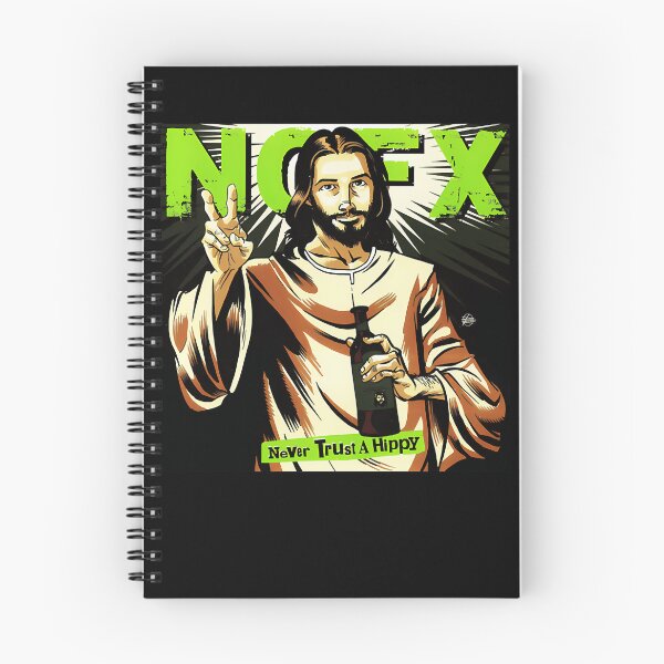 Item preview, NOFX Band Proud Never Trust A Hippy Graphic For Fans designed and sold by Sugar Llama.