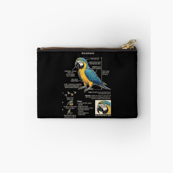 Item preview, Blue and Gold Macaw Scientific Anatomy Ornithology Parrot Lover designed and sold by dian-rody-crest.
