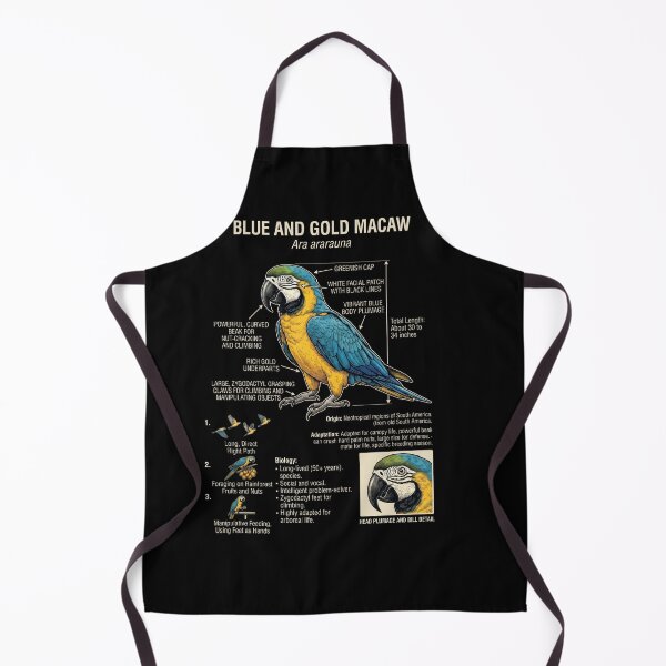 Item preview, Blue and Gold Macaw Scientific Anatomy Ornithology Parrot Lover designed and sold by dian-rody-crest.