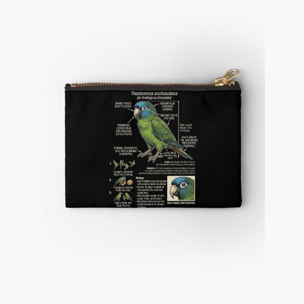 Item preview, Blue Crowned Conure Scientific Anatomy Ornithology Parrot Lover designed and sold by dian-rody-crest.