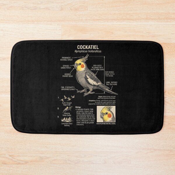Item preview, Cockatiel Scientific Anatomy Ornithology Parrot Lover designed and sold by dian-rody-crest.