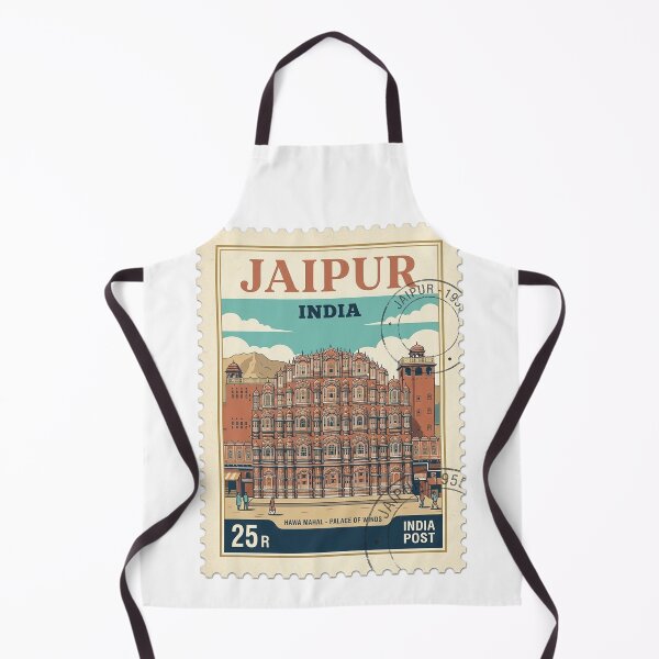 Item preview, Vintage Hawa Mahal Jaipur India Travel Stamp designed and sold by k3rstman1.