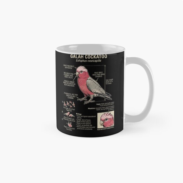 Item preview, Cockatoo Galah Scientific Anatomy Ornithology Parrot Lover designed and sold by dian-rody-crest.