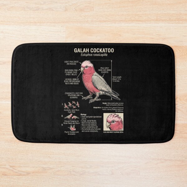 Item preview, Cockatoo Galah Scientific Anatomy Ornithology Parrot Lover designed and sold by dian-rody-crest.