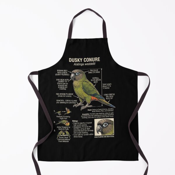 Item preview, Dusky Conure Scientific Anatomy Ornithology Parrot Lover designed and sold by dian-rody-crest.