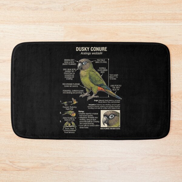 Item preview, Dusky Conure Scientific Anatomy Ornithology Parrot Lover designed and sold by dian-rody-crest.