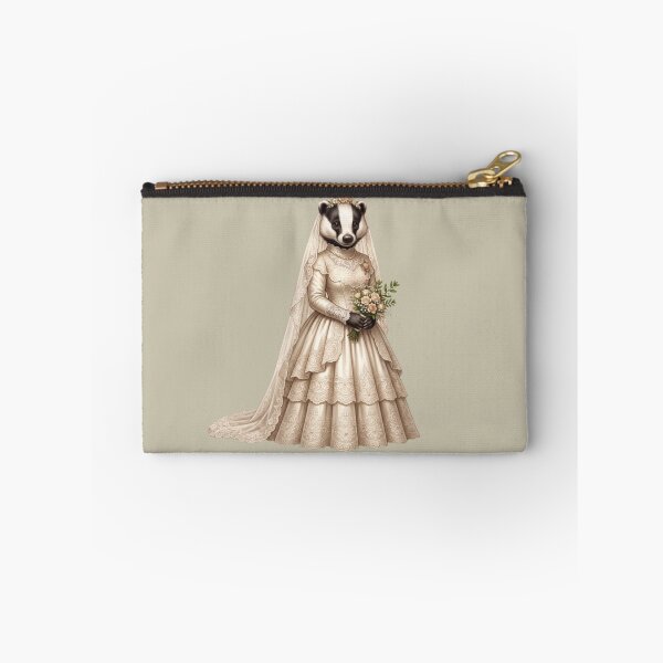 Item preview, Victorian Badger Bride Woodland Wedding Cottagecore Portrait designed and sold by Englandbear.