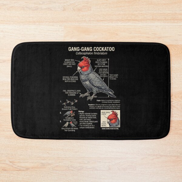 Item preview, Gang gang Cockatoo Scientific Anatomy Ornithology Parrot Lover designed and sold by dian-rody-crest.