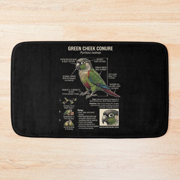 Item preview, Green Cheek Conure Scientific Anatomy Ornithology Parrot Lover designed and sold by dian-rody-crest.