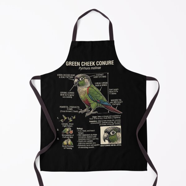 Item preview, Green Cheek Conure Scientific Anatomy Ornithology Parrot Lover designed and sold by dian-rody-crest.