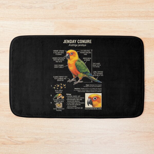 Item preview, Jenday Conure Scientific Anatomy Ornithology Parrot Lover designed and sold by dian-rody-crest.