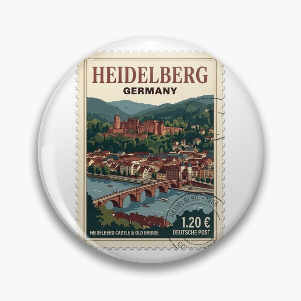 Item preview, Vintage Germany Heidelberg Castle Travel Stamp designed and sold by k3rstman1.