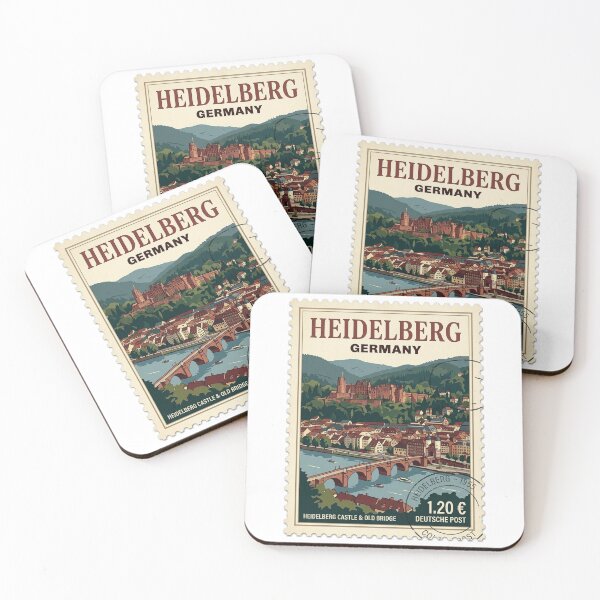 Item preview, Vintage Germany Heidelberg Castle Travel Stamp designed and sold by k3rstman1.