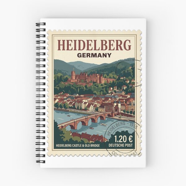 Item preview, Vintage Germany Heidelberg Castle Travel Stamp designed and sold by k3rstman1.