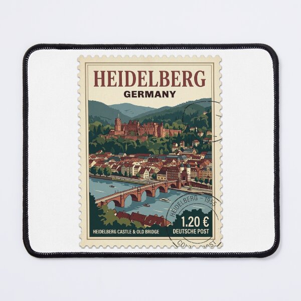 Item preview, Vintage Germany Heidelberg Castle Travel Stamp designed and sold by k3rstman1.