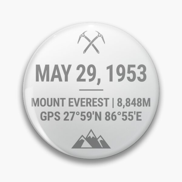 Item preview, Mount Everest 1953 Badge – Historic Himalayan Summit Design designed and sold by GabeMountainArt.
