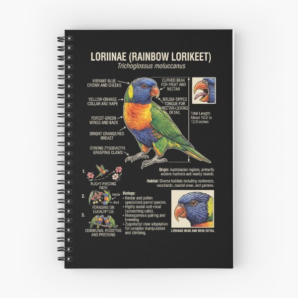 Item preview, Loriinae Scientific Anatomy Ornithology Parrot Lover designed and sold by dian-rody-crest.