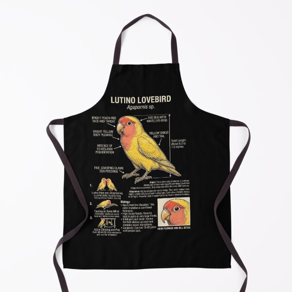 Item preview, Lutino Lovebird Scientific Anatomy Ornithology Parrot Lover designed and sold by dian-rody-crest.