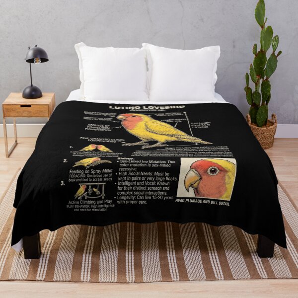 Item preview, Lutino Lovebird Scientific Anatomy Ornithology Parrot Lover designed and sold by dian-rody-crest.