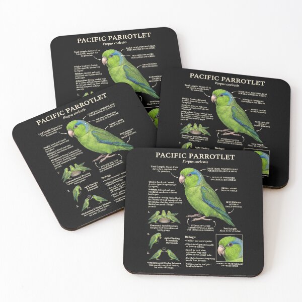 Item preview, Pacific Parrotlet Scientific Anatomy Ornithology Parrot Lover designed and sold by dian-rody-crest.