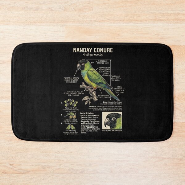 Item preview, Nanday Conure Scientific Anatomy Ornithology Parrot Lover designed and sold by dian-rody-crest.