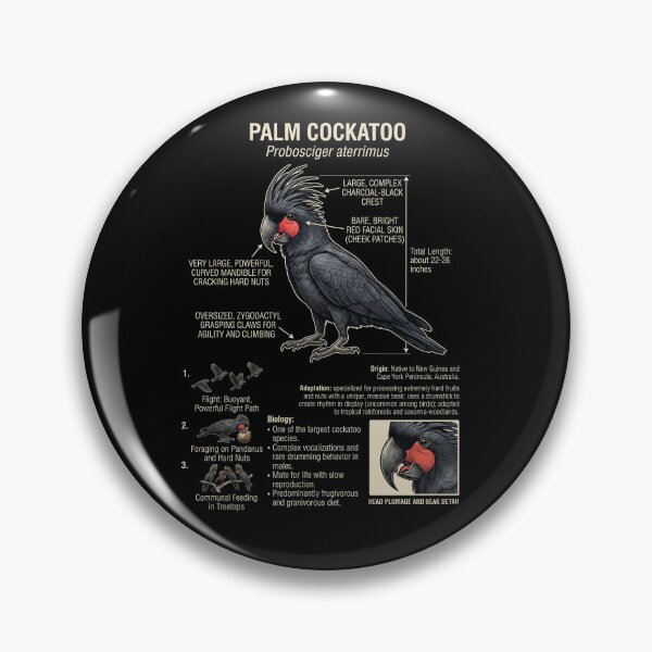 Item preview, Palm Cockatoo Scientific Anatomy Ornithology Parrot Lover designed and sold by dian-rody-crest.