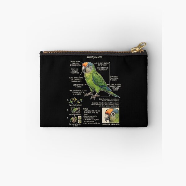 Item preview, Peach Fronted Conure Scientific Anatomy Ornithology Parrot Lover designed and sold by dian-rody-crest.