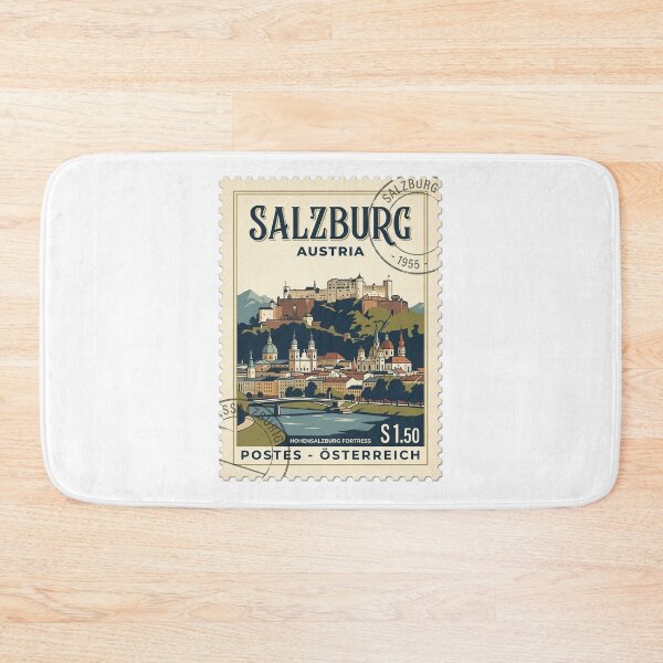 Item preview, Vintage Hohensalzburg Fortress Salzburg Austria Travel Stamp designed and sold by k3rstman1.