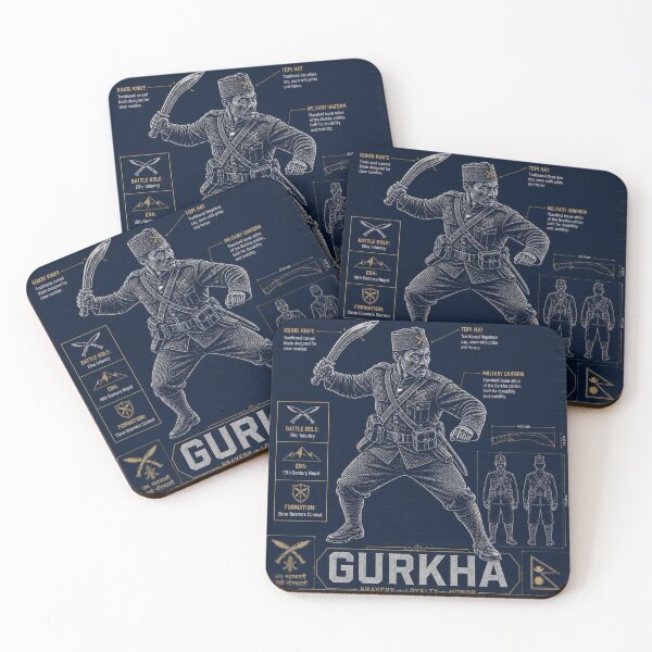 Item preview, Gurkha Blueprint Warrior Art designed and sold by SunnyDesign82.