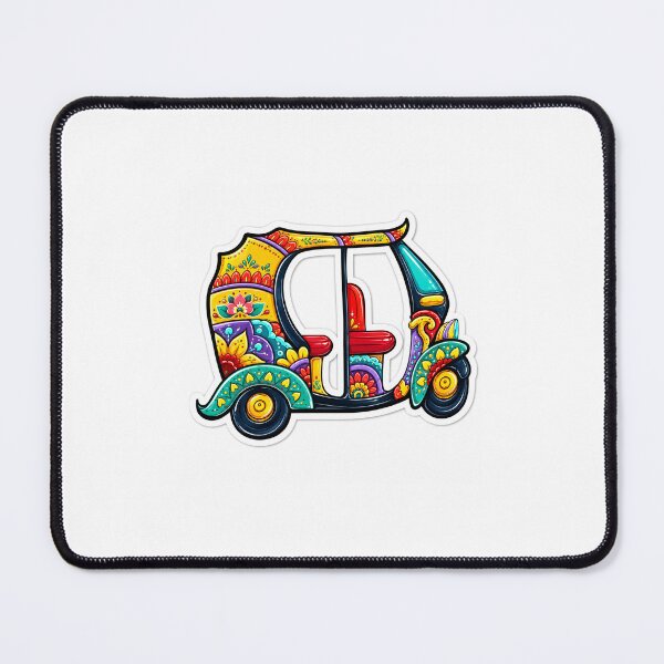 Item preview, Colourful indian rickshaw travel aesthetic designed and sold by TrendPrint5.