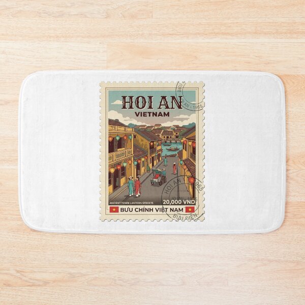Item preview, Hoi An Vietnam Ancient Town Vintage Travel Stamp designed and sold by k3rstman1.