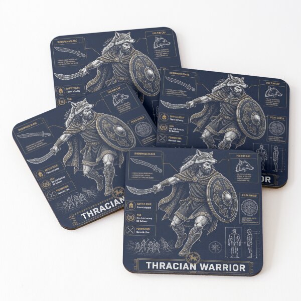 Item preview, Thracian Warrior Blueprint Art designed and sold by SunnyDesign82.
