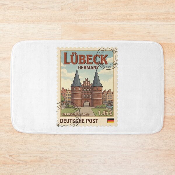 Item preview, Lübeck Germany Holstentor Brick Gothic Travel Stamp designed and sold by k3rstman1.