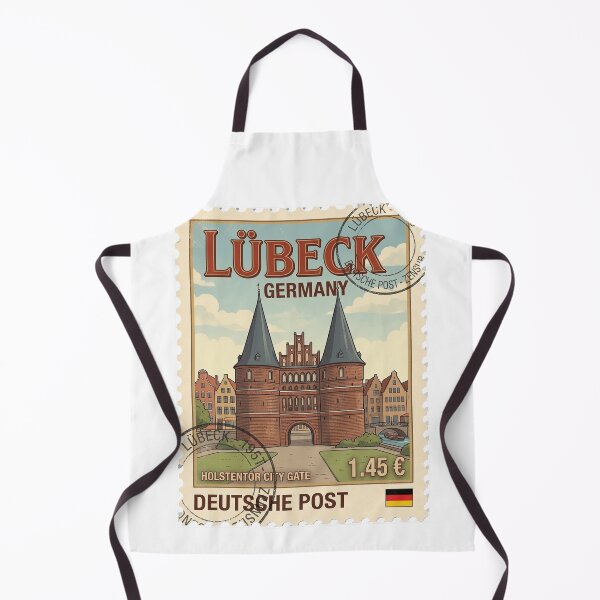 Item preview, Lübeck Germany Holstentor Brick Gothic Travel Stamp designed and sold by k3rstman1.