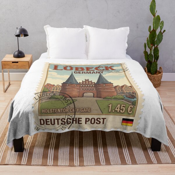 Item preview, Lübeck Germany Holstentor Brick Gothic Travel Stamp designed and sold by k3rstman1.