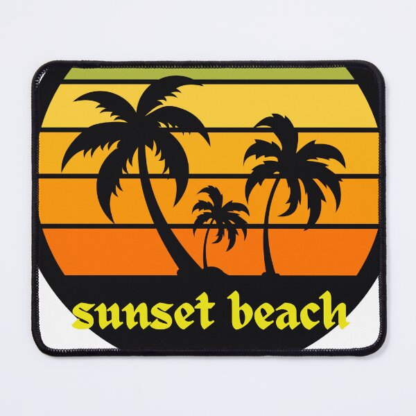 Item preview, sunset beach and palm designed and sold by adamoliv.