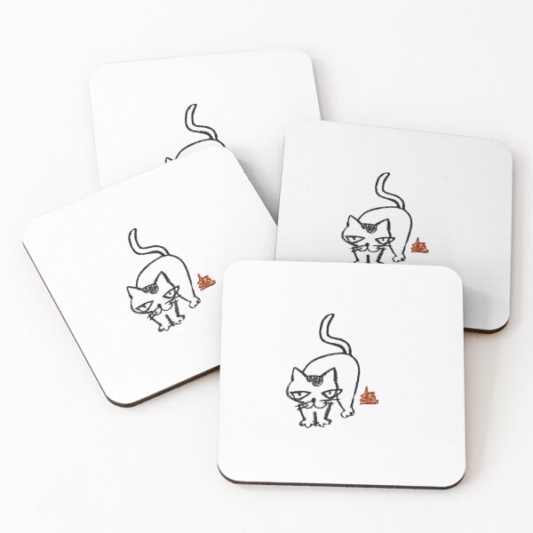 Item preview, Pooping Cat | Hand-Drawn Crayon Art designed and sold by DustMiteLife.