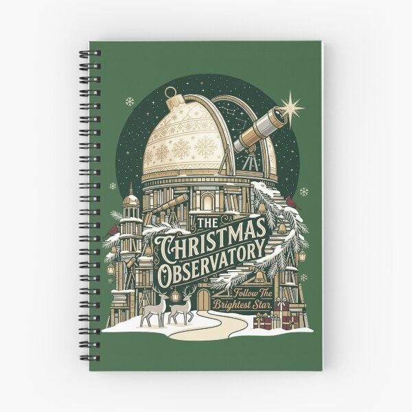 Item preview, The Christmas Observatory Holiday Artwork | Premium Christmas Vector Design designed and sold by Amr Darwish Graphic designer.